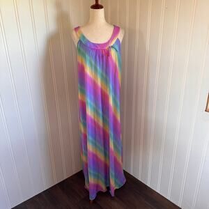 Vintage 70s/80s Cottagecore Maxi Nightgown S